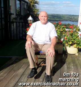 marching while sat down