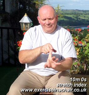stretch index finger